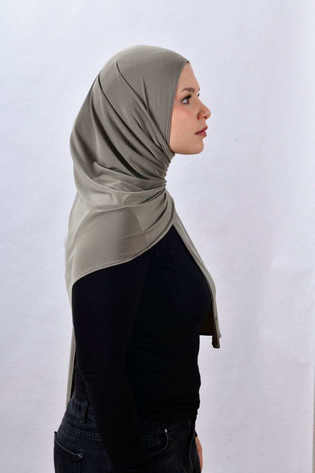 Schal - Olive Grey